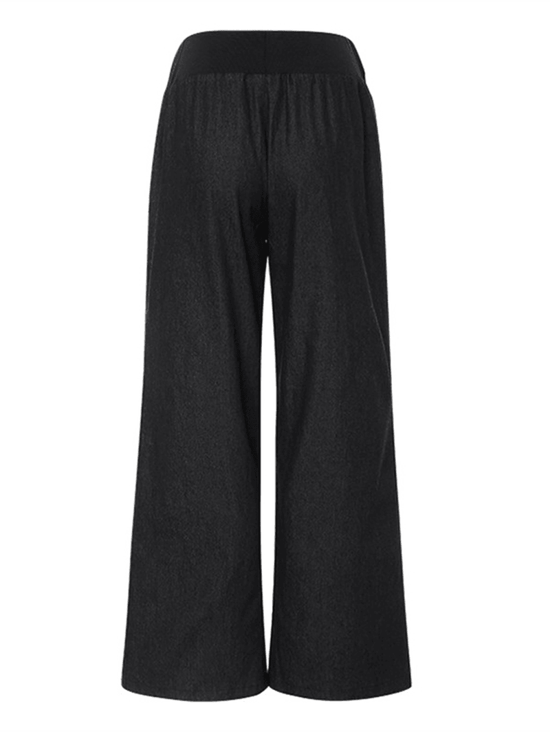 Women Yoga Solid Long Straight Pants