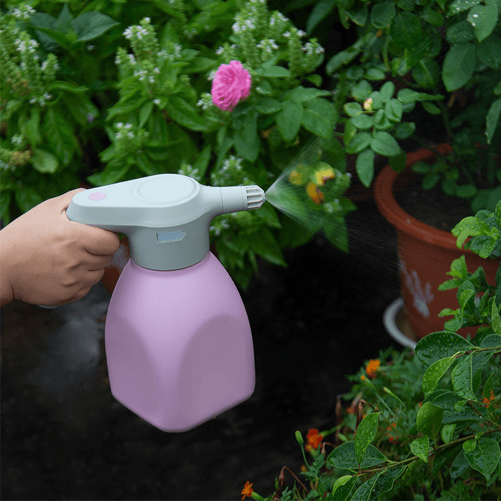 1.5L Garden Rechargeable Sprayer Protable Watering Fogger Handheld Electric Watering Can Household Flower Watering Device