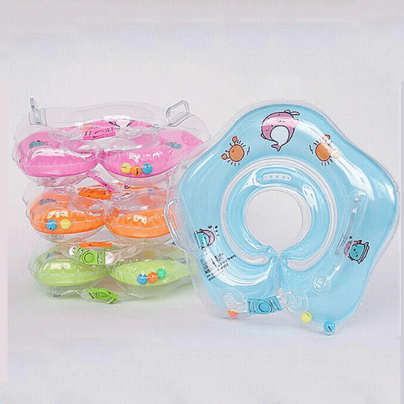 Swimming Baby Accessories Neck Ring Tube Safety Infant Float Circle for Bathing Inflatable Flamingo Inflatable Water