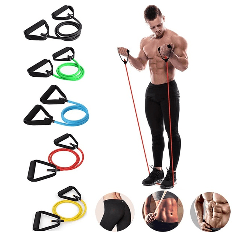 25Ib Resistance Bands Home Multi-Function Leg Arm Expansion Strength Training Elastic Yoga Band - MRSLM