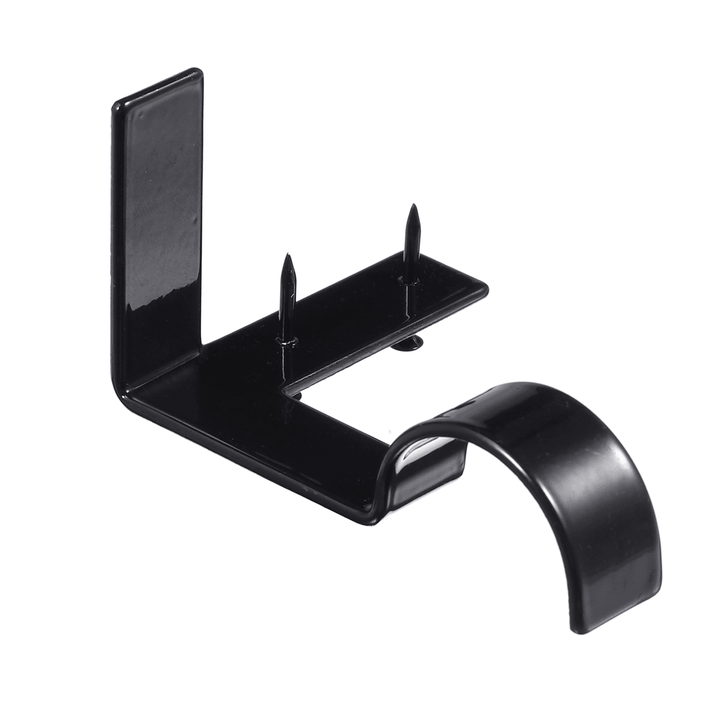 2 Pairs Hang Curtain Rod Holders Bracket into Window Frame Curtain Rod Brackets