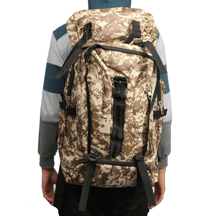 80L Outdoor Tactical Bag Climbing Backpack Waterproof Sports Travel Hiking Camping Rucksack