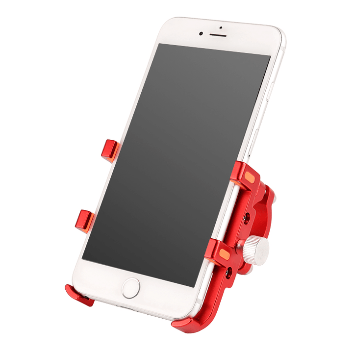 BIKIGHT Aluminum Alloy Bicycle Phone Holder 3.5"-6.2" Adjustable 360¬∞ Rotatable Mobile Phone Bracket Outdoor Electric Scooter Riding Equipment