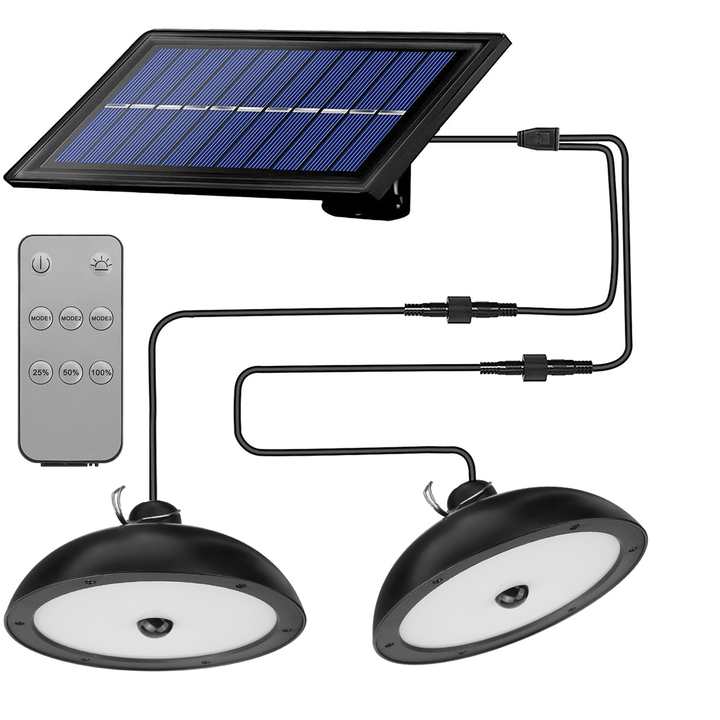 1000W 900LM Solar Lamp with Remote Control Induction Pendant Light Waterproof Super Bright Outdoor Garden Yard Camping