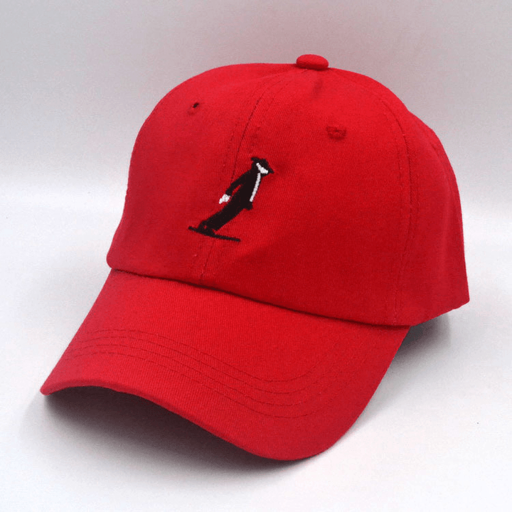 Three Bar Baseball Cap Men'S Soft Top Casual