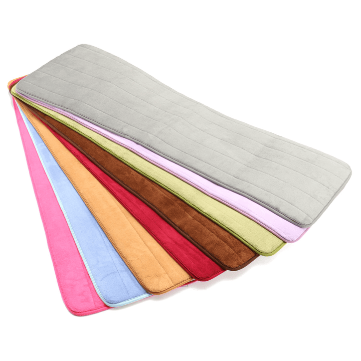 120X40Cm Absorbent Long Memory Foam Carpet Door Floor Mat Bedroom Bathroom Kitchen Bath Non Slip Rug