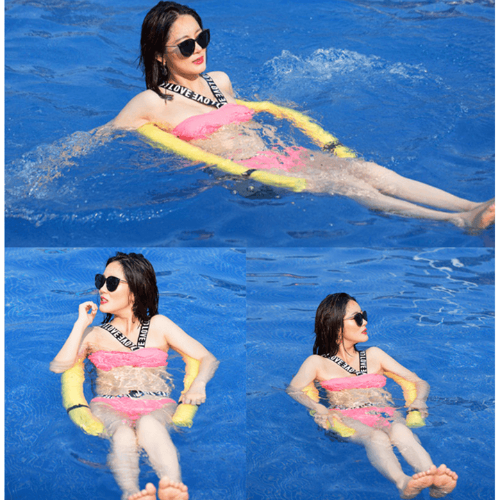 Pool Noodle Chair Net Swimming Bed Seat Floating Chair Net Portable Net Bag for Floating Pool Chairs DIY Accessories