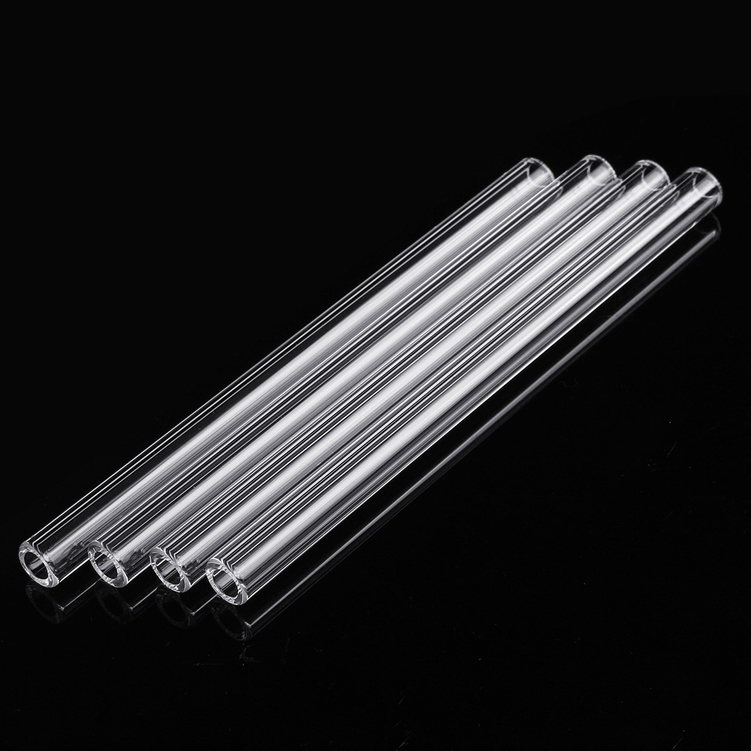 4Pcs Borosilicate Glass Blowing Tube 150Mm X 10Mm X 2.2Mm