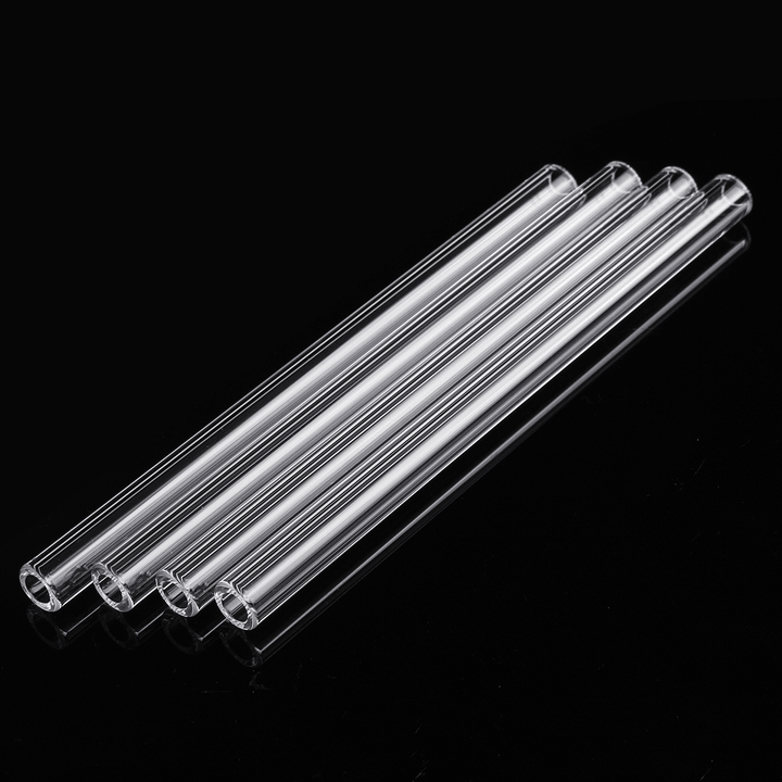 4Pcs Borosilicate Glass Blowing Tube 150Mm X 10Mm X 2.2Mm