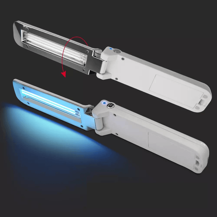 UVC Handheld Folding USB Sterilization Sterilize Germicidal Flashlight Ultraviolet Lamp Home Travel Lamp