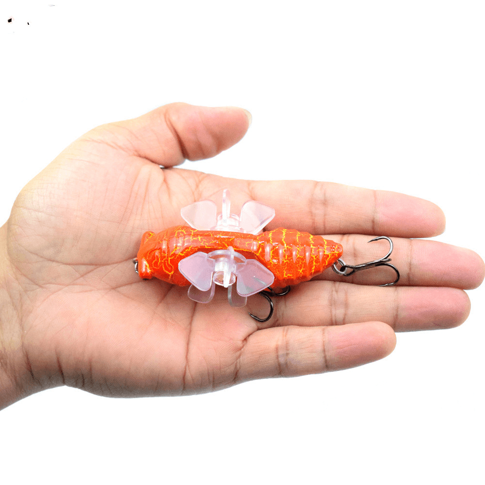 7.5Cm 15.5G Water System Simulation Zhiluya Bait Rotating