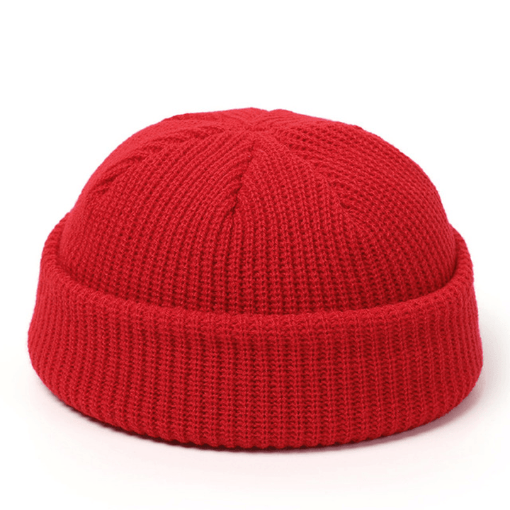 Knitted Hats for Women Skullcap Men Beanie Hat Winter Retro