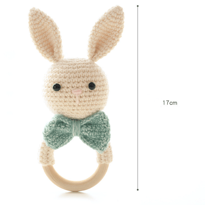 Wool Hand-Knitted Baby Rattle Crochet Diy Material Package