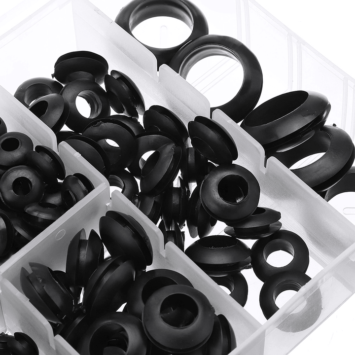 Suleve‚Ñ¢ MXRW5 180Pcs Rubber O Ring Washer Grommets Ring Anti-Slip Gasket Seal Assortment Set