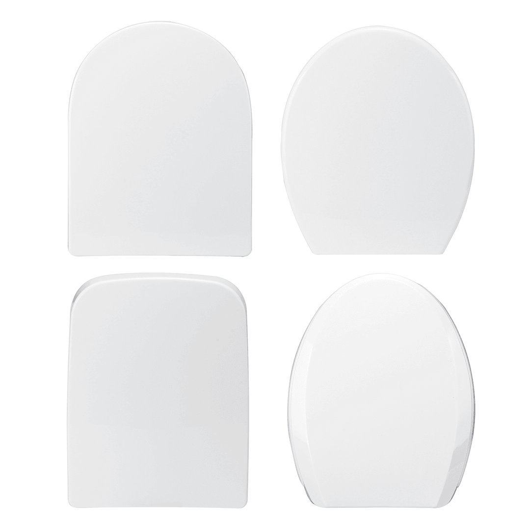 4 Type White Cover Front Toilet Seat Covers Lid Soft Open Close Easy Clean Higer Thickened Universal Descending Toilet Cover