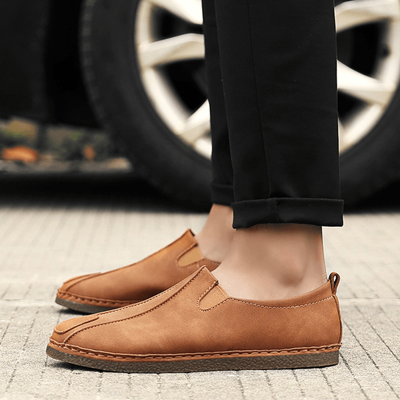 Men Comfortable Soft Sole Suede Loafers