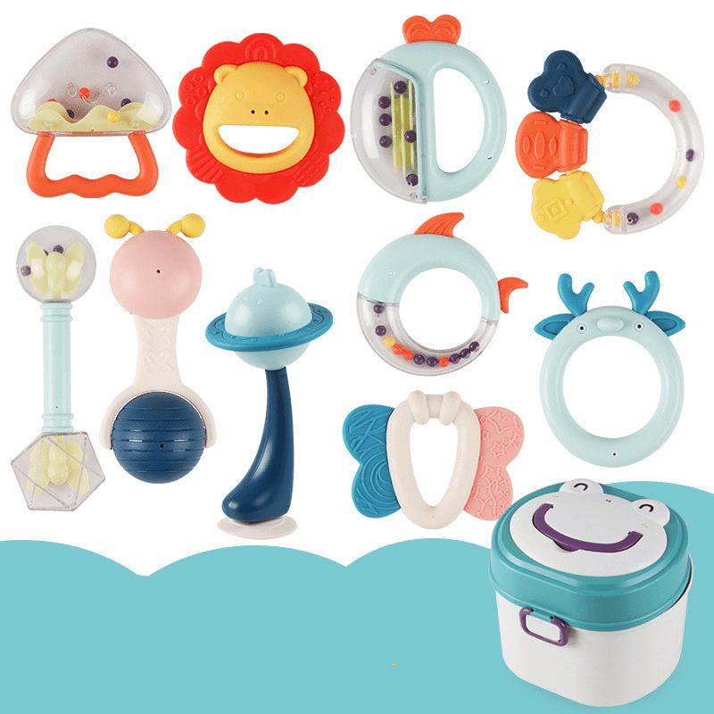 Baby Rattle Plastic Toy Gift Box Set