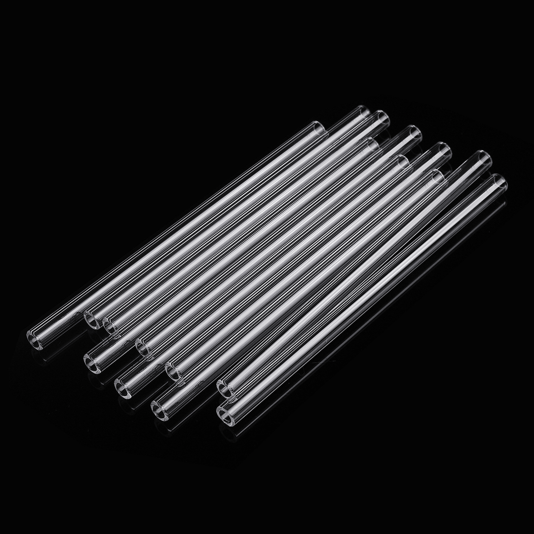 10Pcs Length 150Mm OD 7Mm 2Mm Thick Wall Borosilicate Glass Blowing Tube Lab Factory School Home