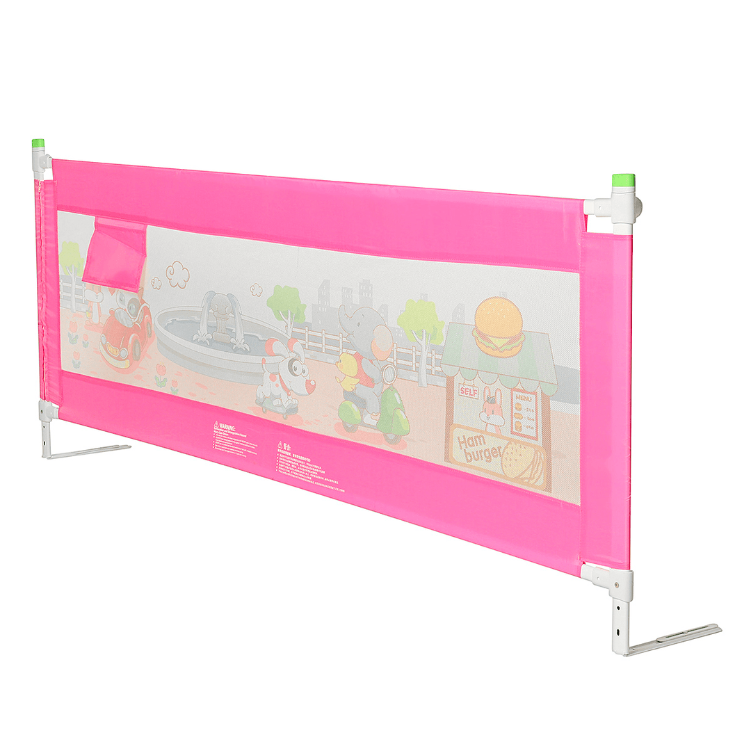 5 Adjustable Height Level Baby Bed Fence Safety Gate Child Barrier for Beds Crib Rail Security Playpen - MRSLM