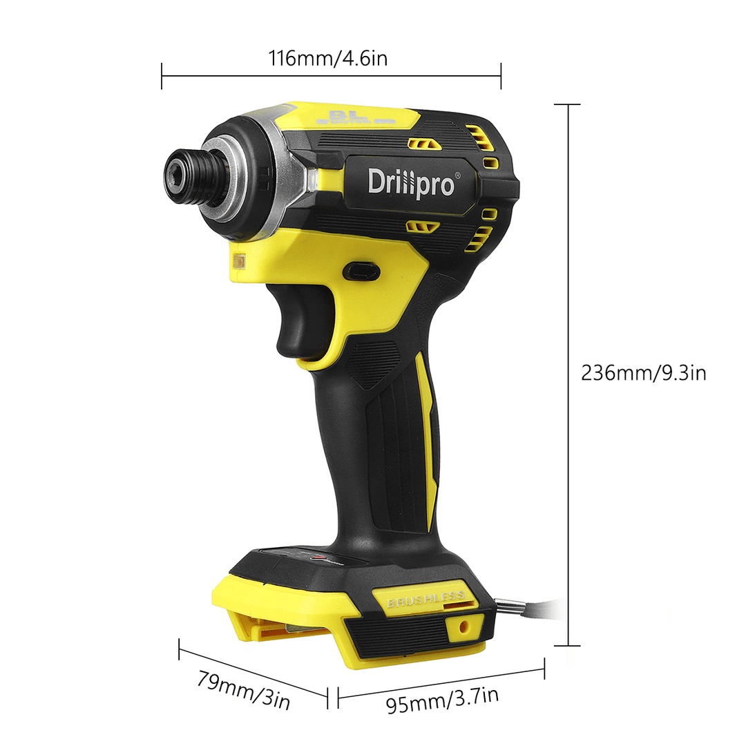 Drillpro 3 Light Brushless Electric Screwdriver Three Speed Electric Screw Driver for Makita 18V Battery