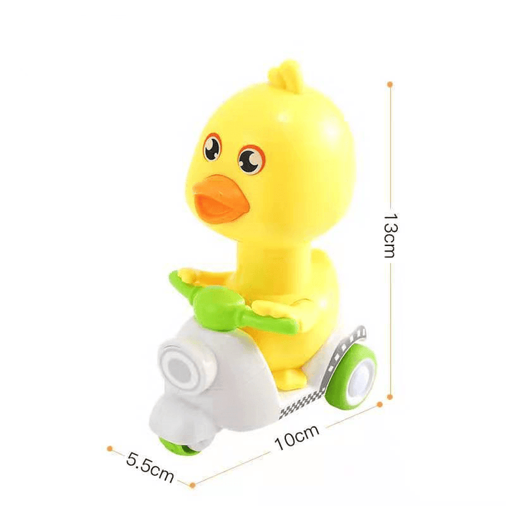 Inertial Pressure Little Duck Motorcycle Cute Duck