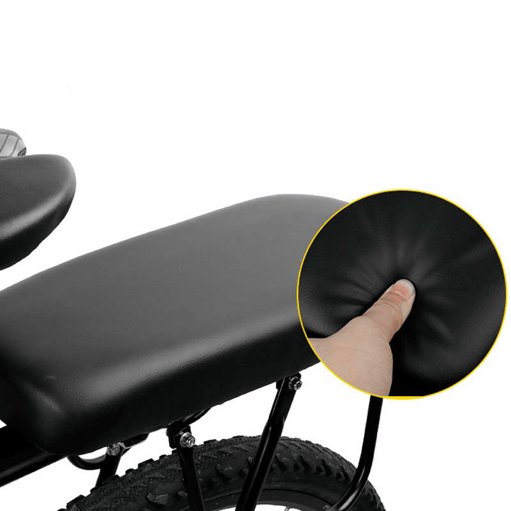 BIKIGHT Bicycle Manned Cushion Mountain Bike Back Shelf Seat Thickening Cushion Comfortable Saddle Outdoor Riding Back Seat