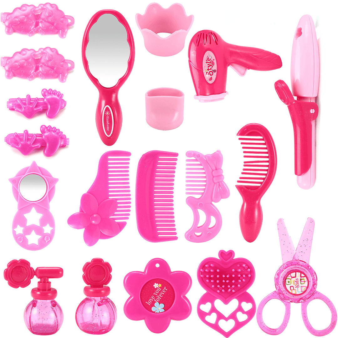 Girls Princess Pretend Makeup Toys Set DIY Beauty Cosmetic Hairdressing Toys Gift