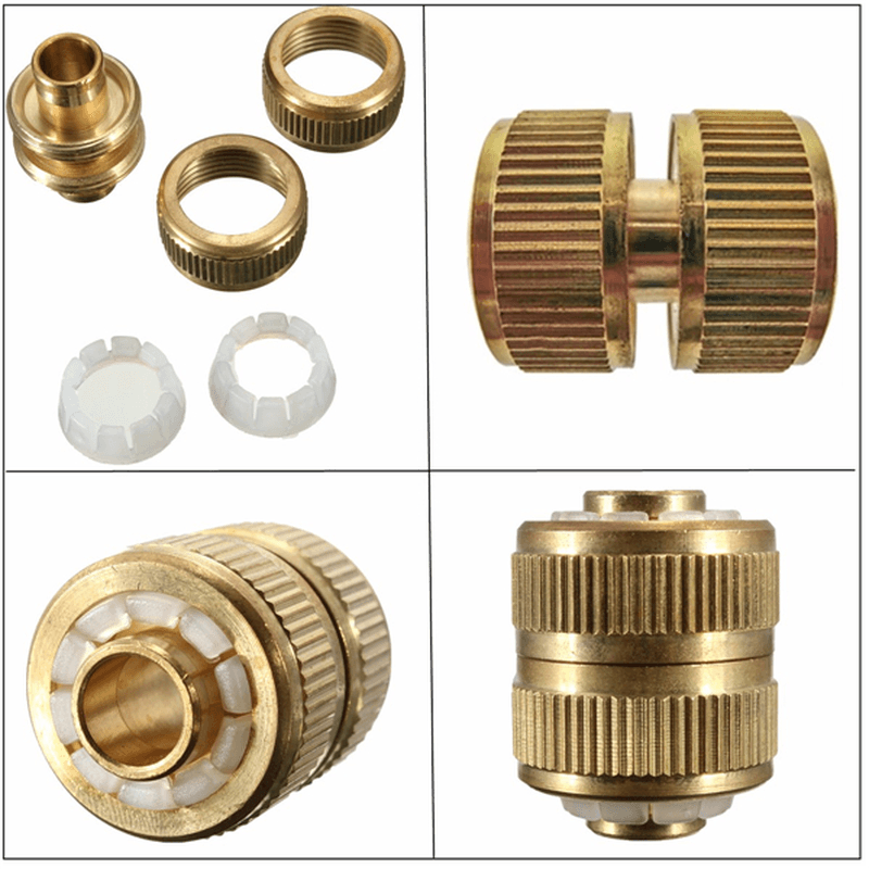 1/2 Inch 3.5Cm Hose Adapter Brass Coupling Quick Fittings Coupler