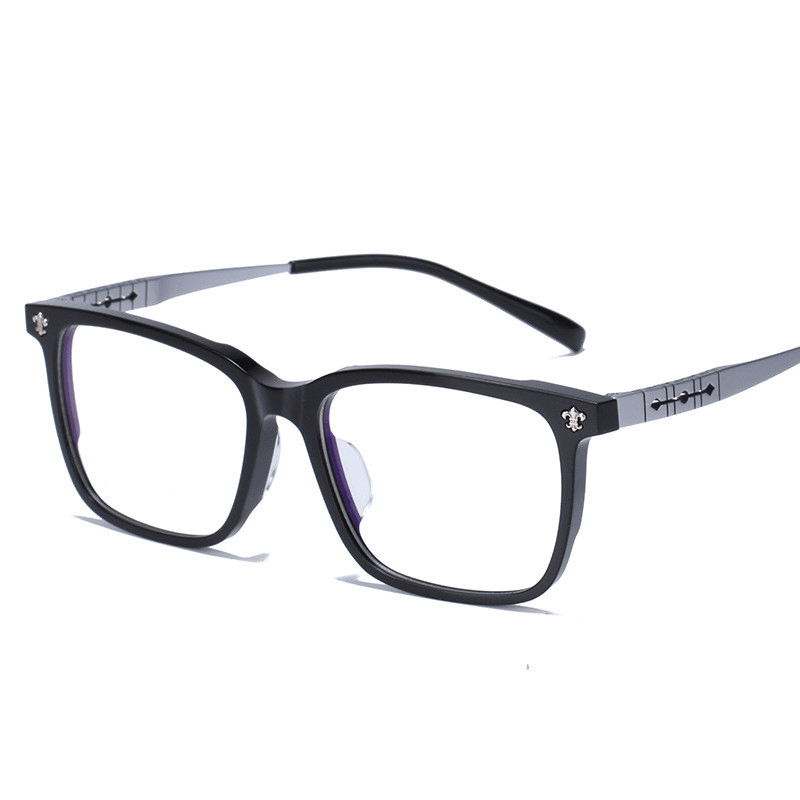 New Black Plate Pure Titanium Krona Spectacles Frame