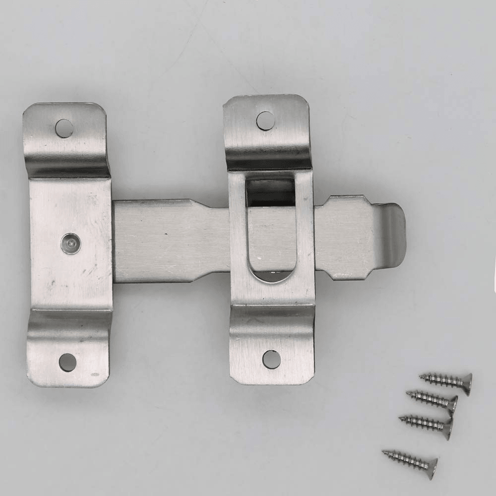 Door Thickened Stainless Steel Slide Gate Latch Door Bolt Safety Lock Buckle