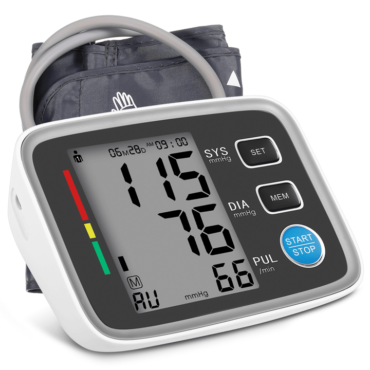 Blood Pressure Monitor LCD Display Blood Pressure Machine Pressure Monitor Large Cuff Digital Measure Blood Pressure Memories