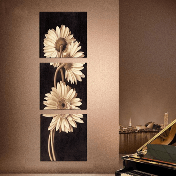 3Pcs Chrysanthemum Art Paintings Print Wall Pictures Home Decor Unframed