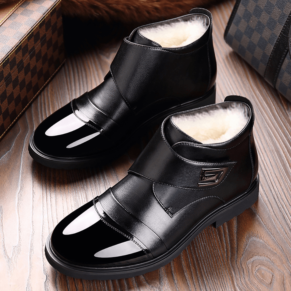 Warm Plush Lining Casual Soft Sole Business Ankle Boots