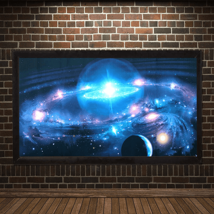 43*24 Inch Andromeda Galaxy Stars Universe Space Silk Poster Art Wall Home Decor Paints