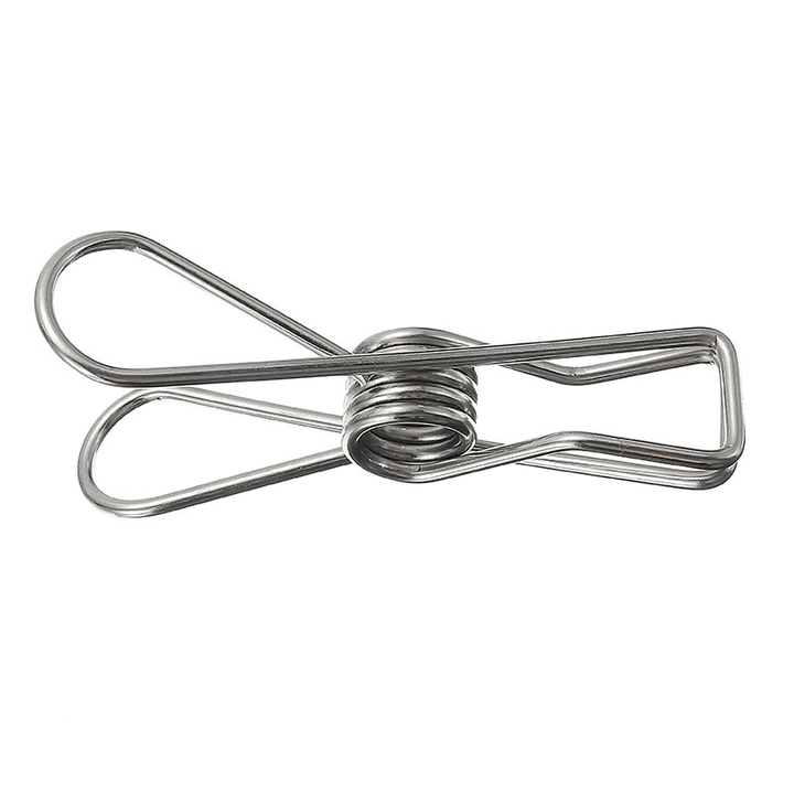 8Pcs Big Size Clothes Metal Wire Clips 8.5Cm Hanger Pegs for Socks Underwear Towel Sheet