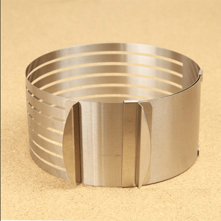 20Cm Adjustable Cut Layered Stainless Steel round Ring Circular Baking Mold Bakeware