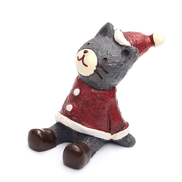 Lovely Christmas Wedding Santa Animals Decoration Cute Resin Gift Home Decor Furnishings - MRSLM