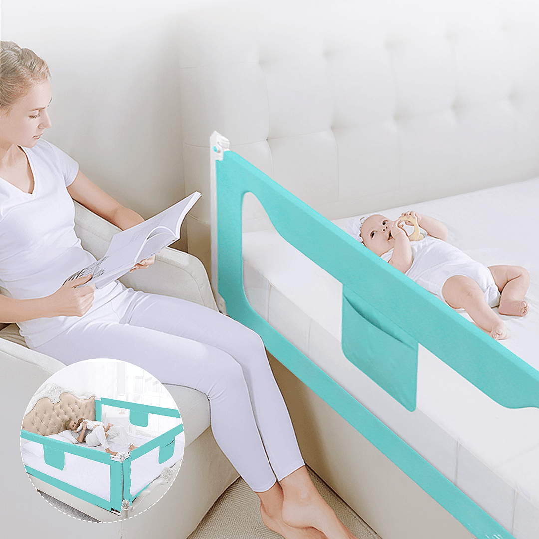 2M Baby Toddler Safety Bed Rail Adjustable Kid Cot Side Guard Barrier Protection