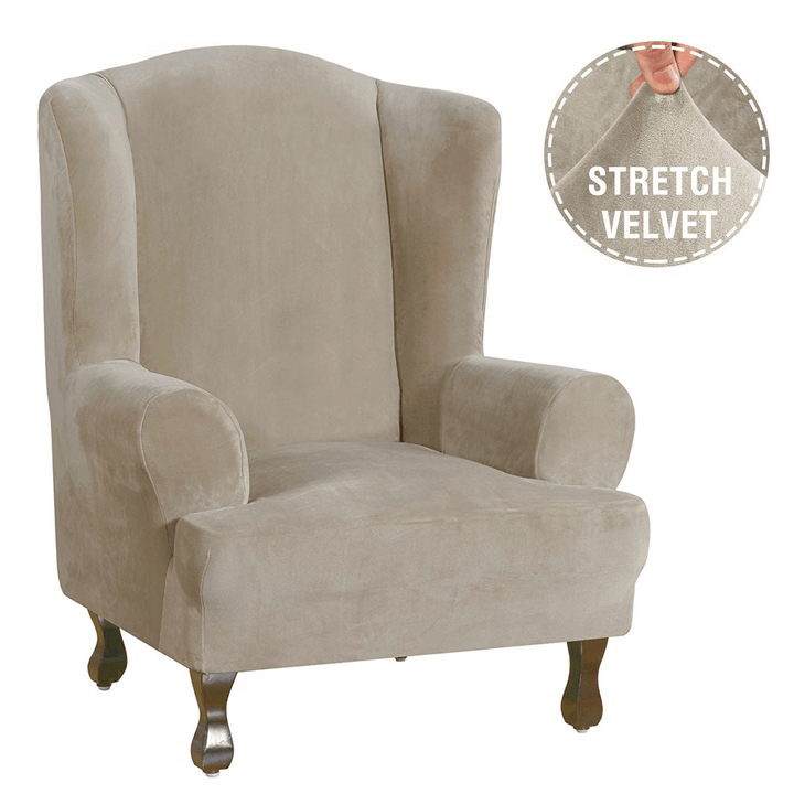 Chair Slipcovers Stretch Wingback Armchair Covers Sofa Stretch Protector - MRSLM