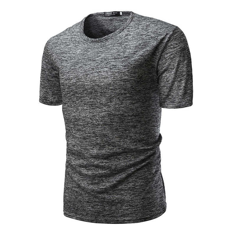 R Mens Cotton Short Sleeve O-Neck Slim T-Shirts