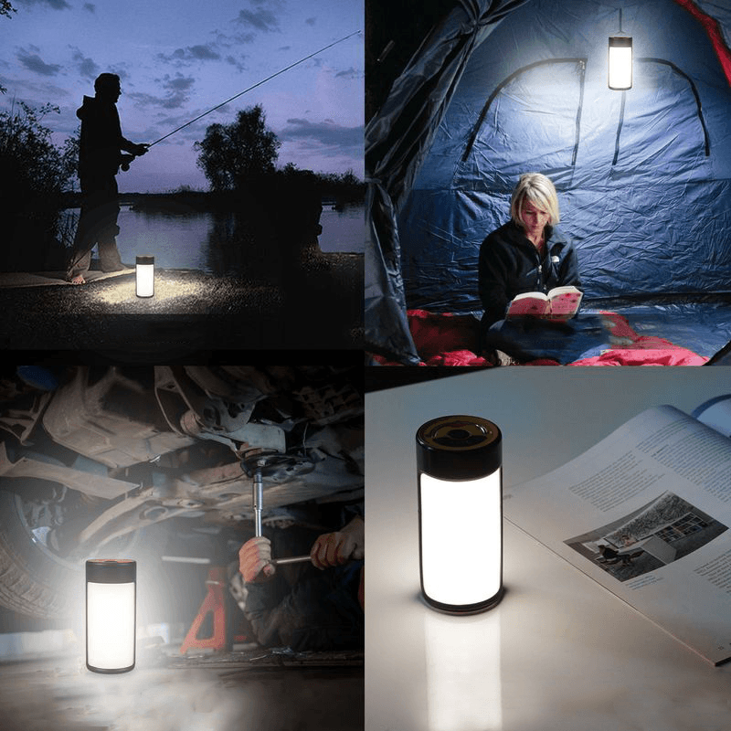 Ipree¬Æ 400LM 6000K Camping Light 5 Modes Adjustable USB Rechargeable Hanging Tent Lamp with Power Bank