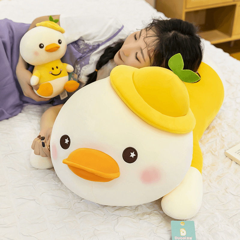 Cartoon Smiling Little Yellow Duck Plush Toy