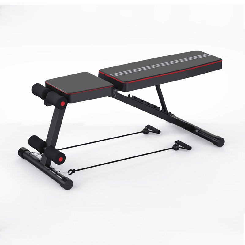 [US Direct]Bominfit Fitness Sit-Up Chair Adjustable Weight Foldable Portable Sit up Benches Indoor Gym Exercise Equipment