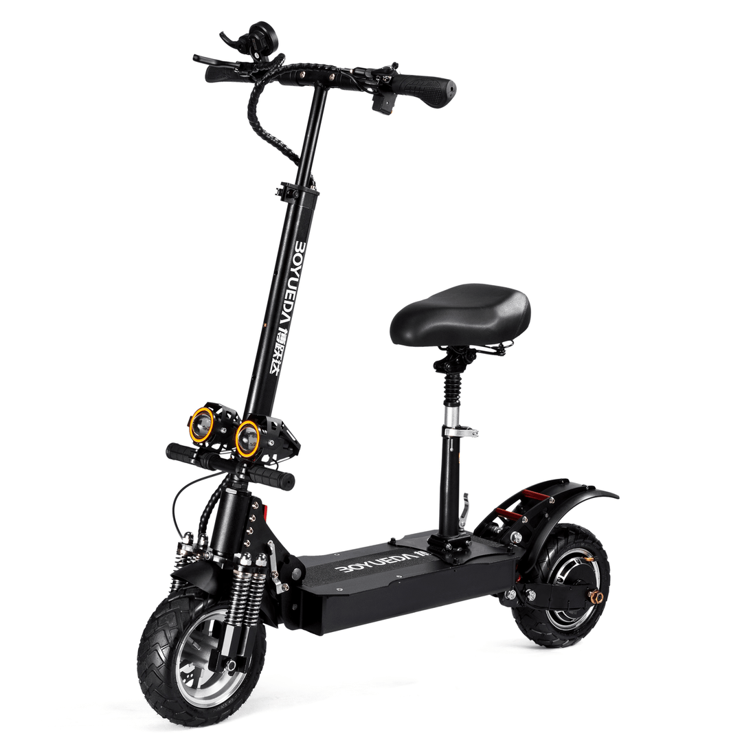 BOYUEDA Q7-2 28AH 52V 3200W Dual Motor Folding Electric Scooter 10Inch 60Km/H Top Speed 80-90Km Mileage Range Max Load 200Kg