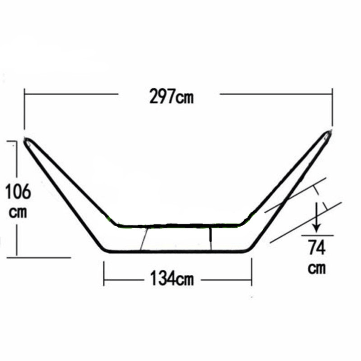 Red/Blue Portable Removable Hammock with Stand