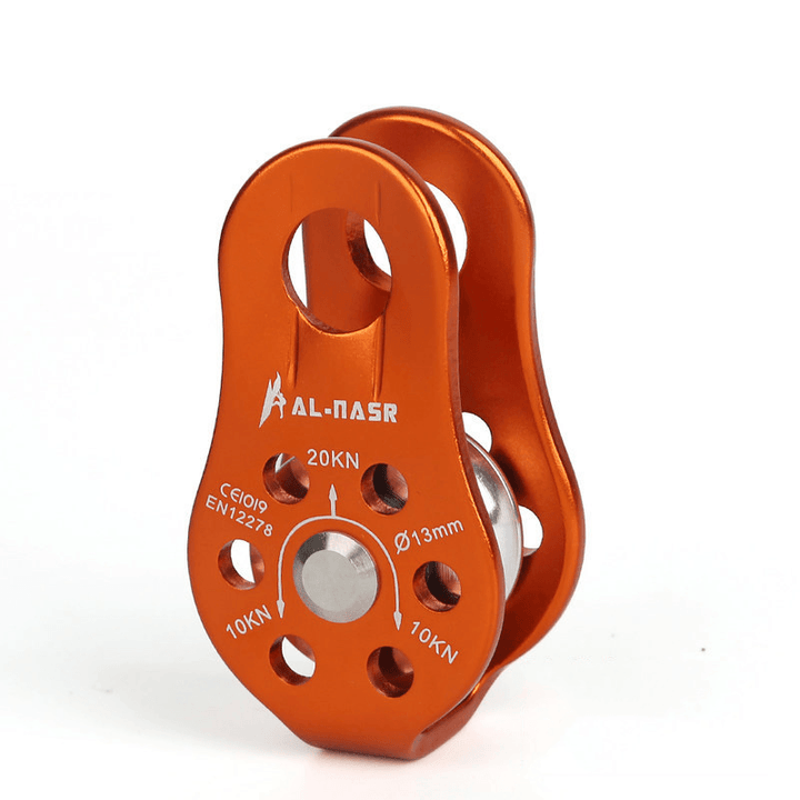 XINDA AL8610 Aluminum Alloy Single Fixed Climbing Pulley Rescue Aloft Work Rappelling Equipment - MRSLM