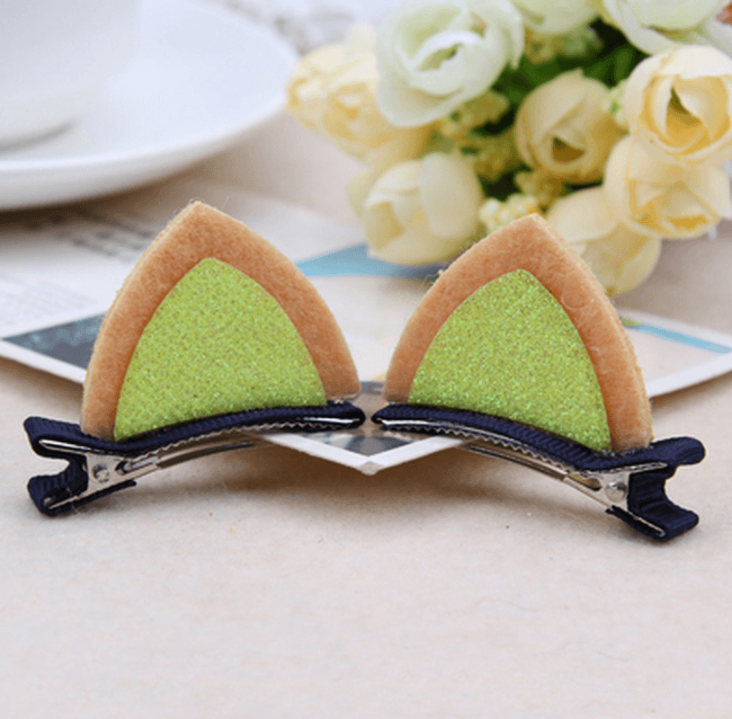 2Pcs / Lot Girls Barrettes Cute Cat Ears Hair Clip Kids Safety Headband Hairpin for Kids Hair Accessories - MRSLM