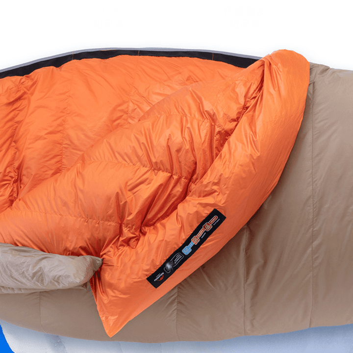 Naturehike 20D 380T Nylon Folding Camping Sleeping Bag Outdoor Adult Single Goose down Sleeping Bag Waterproof Mummy Sleeping Sack