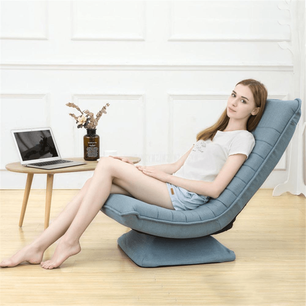 360 Degree Rotatable Adjustable Sofa Lazy Chaise Lounge Chair Reading Living Room Bedroom Foldable Soft Leisure