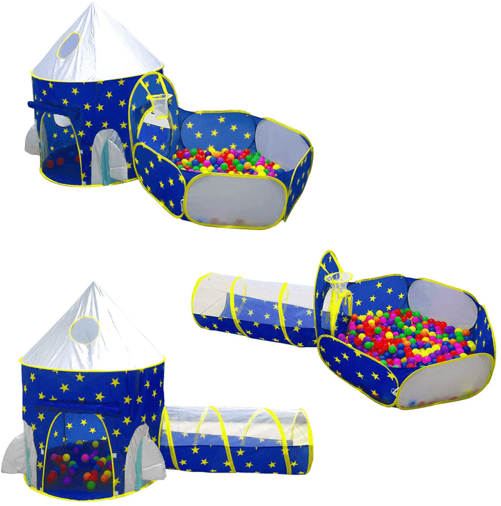 3-In-1 Kids Play Tent Crawling Tunnel Tent House Ball Pit Pool Children Game Gift